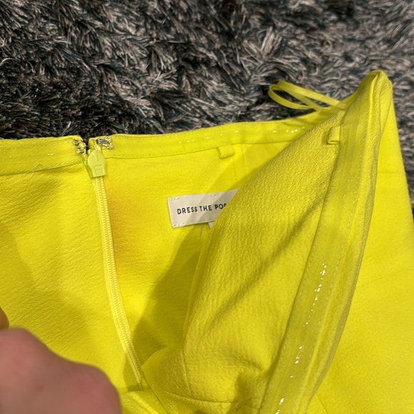 NWOT Dress the Population Kai in lemongrass - Picture 14 of 15